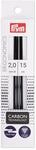 Prym 194180 Strumpfstricknadeln Ergonomics Carbon 15 cm 2,00 mm