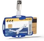 Durable Ausweiskartenhalter, 1 Packung &agrave; 25 St&uuml;ck, blau, 821806 | Doppelbox...