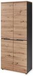 Memphis Schuhschrank hoch in Artisan Eiche Optik, Graphit - Moderner...