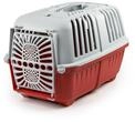 lionto Tiertransportbox f&uuml;r Hunde & Katzen, bis 15 kg, 48x31,5x33 cm, Rot 