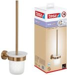 tesa Moon Bronze WC-Garnitur, Set mit Halter & WC-B&uuml;rste in geb&uuml;rsteter Bronze,