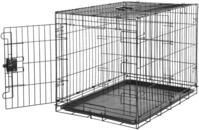 Amazon Basics Zusammenklappbarer Hundek&auml;fig aus Metalldraht mit Bodenschale,