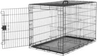 Amazon Basics Zusammenklappbarer Hundek&auml;fig aus Metalldraht mit Bodenschale,