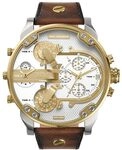 Diesel Herrenuhr Mr. Daddy 2 57mm Braunes Leder, DZ7483