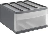 Rotho Systemix Schubladenbox 1 Schub, Kunststoff (PP) BPA-frei,