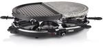 Princess Raclette Grill - Oval, mit Stein- und antihaftbeschichteter...