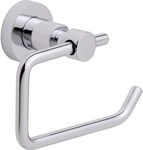 tesa LOXX Toilettenpapierhalter, verchromt - WC-Rollenhalter zur Wandbefestigung ohne