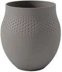 Villeroy & Boch - Manufacture Collier taupe, gro&szlig;e Vase Carr&eacute;, 23 cm, Premium