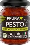 PPURA Bio Pesto Rosso mit 35% Sonnengetrockneten Tomaten | Rotes Pesto mit Parmigiano