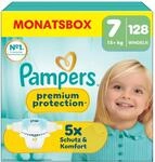 Pampers Premium Protection Gr&ouml;&szlig;e 7, 128 Windeln, 15kg+, unser Nr. 1 Haut- und