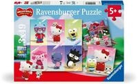 Ravensburger Kinderpuzzle 12001035 - Abenteuer in Cherry Town - 3x49 Teile Hello