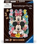 Ravensburger Wooden Puzzle 12000762 - Mickey & Minnie - 300 Teile...