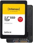 Intenso Interne 2,5" SSD SATA III Top, 512 GB, 550 MB/Sekunden, Schwarz