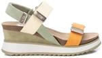 XTI 142822, Sandalen mit Keilabsatz f&uuml;r Damen, gr&uuml;n, 39 EU