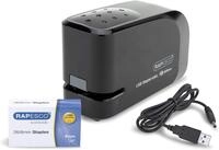 Rapesco 1454 626EL Automatisches USB/Batterie Heftger&auml;t mit 1000 26/6mm