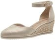 Tamaris Damen Pumps mit Keilabsatz Leder, beige, 37 EU