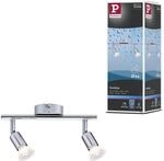 Paulmann 66748 Deckenstrahler Carolina IP44 GU10 230V max. 2x10W dimmbar Chrom