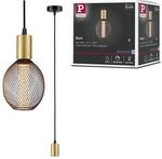 Paulmann 71134 Pendelleuchte Ravi IP44 E27 max. 60W Schwarz matt, Gold Pendel...