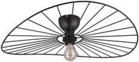 Reality Leuchten Deckenleuchte Chapeau R61451032, Metall Schwarz matt, exkl. 1x E27