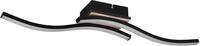 Reality Leuchten LED Deckenleuchte Route R62472135, Metall Schwarz matt,