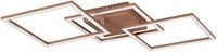 Reality Leuchten LED Deckenleuchte Trail R64493165, Metall Coffee, inkl. 31...