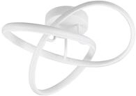 Reality Leuchten LED Deckenleuchte Meo R62101131, Metall Wei&szlig; matt, inkl. 15 Watt