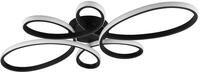 Trio Leuchten LED Deckenleuchte Fly 645619132, Metall Schwarz matt, inkl. 32 Watt