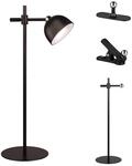 Reality Leuchten LED Akku Tischleuchte Maxima R57791102, Metall Schwarz matt, inkl. 3