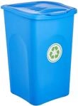 Stefanplast BEGREEN Abfalleimer, 50 l, Capri blau