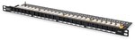 DIGITUS Patch Panel RJ-45 X 24 Schwarz RAL 9005 0.5U 48,3 cm 19" CAT 6 Class E