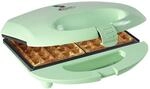 Bestron Br&uuml;sseler Waffeleisen im Retro Design, Waffelmaker f&uuml;r 2 belgische Waffeln,