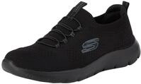 Skechers Damen Summits Top Player Slip-On, Black Knit/Trim, 39 EU
