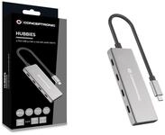 Conceptronic HUBBIES16G 4-Port USB 3.2 Gen 2 Hub, 10 Gbit/s, USB-C x 4, 100 W USB PD,