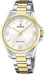 Festina Herren Solar Uhr Analog aus Edelstahl 316L Mehrfarbig - Mineralglas mit hoher