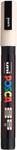 uni-ball 186572 - POSCA Marker mit feiner Rundspitze, beige