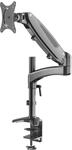 K&M 23873 Bildschirm-Halter Schwarz, Stahl - Flexible Schreibtisch-Halterung...