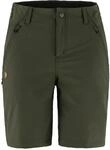 Fj&auml;llr&auml;ven Damen Abisko Trail Stretch Shorts, Deep Forest, 36