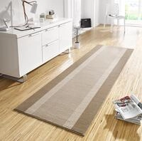Hanse Home Teppich L&auml;ufer Band 80x300cm &ndash; Teppichl&auml;ufer Weicher Kurzflor...