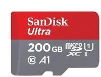 SanDisk Ultra 200GB microSDXC bis zu 90 MB/Sek, Class 10 Speicherkarte