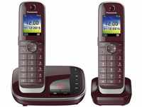 Panasonic KX-TGJ322GR Familien-Telefon mit Anrufbeantworter (schnurloses Telefon DUO,