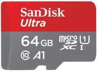 SanDisk Ultra 64 GB microSDXC UHS-I-Karte f&uuml;r Chromebook mit SD-Adapter (F&uuml;r