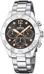 Festina Damen Uhr Analog Edelstahl 316L Silber - Quarz Chronograph - Mineralglas