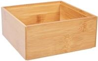 Zeller 13330 Ordnungsbox 15 x 15 x 6.5 cm, Bamboo, Sonstige
