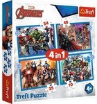 Trefl- Avengers 4 in 1 Puzzle