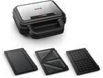 Tefal Ultracompact 3-in-1 Sandwich-Waffel-Panini Kombiger&auml;t, Antihaftbeschichtung,