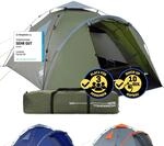 Lumaland Pop Up Zelt | 3-4 Personen Familienzelt | Wurfzelt Innenma&szlig;e 210x210x120 cm