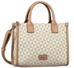 Gabor bags Barina Damen Shopper Umh&auml;ngetasche Rei&szlig;verschluss Klein Wei&szlig;