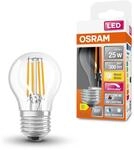 Osram SUPERSTAR+ CLASSIC P FIL 25 LED-Lampe, E27, Miniballform, 2,2W, 300lm,...
