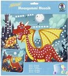 Ursus 8420016 - Glitter Moosgummi Mosaik-Bild "Drache", Bastelset f&uuml;r ein...