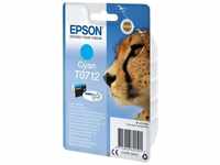 Epson Original T0712 Tinte Gepard, wisch- und wasserfeste (Singlepack) cyan